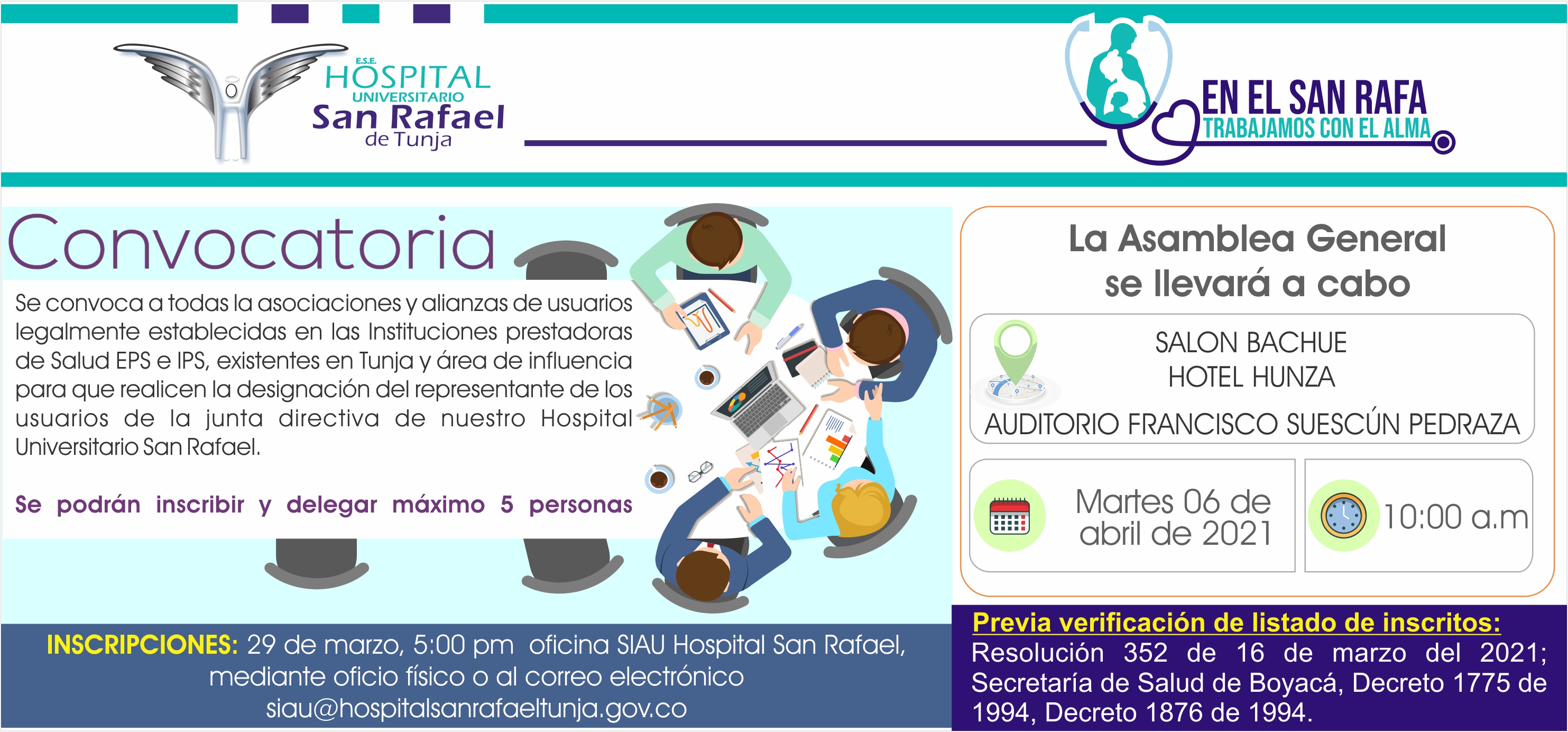 Resolución de Convocatoria de Alianzas o Asociaciones de Usuarios